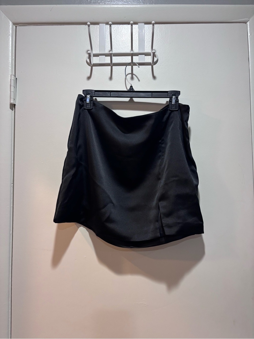 wild fable Black Satin Mini Skirt
